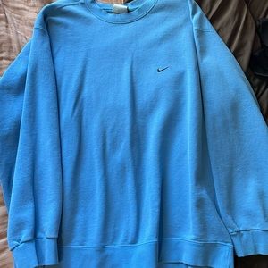 blue nike crewneck